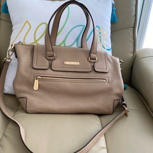 MICHAEL Michael Kors Mackenzie Leather  Satchel Tote Medium